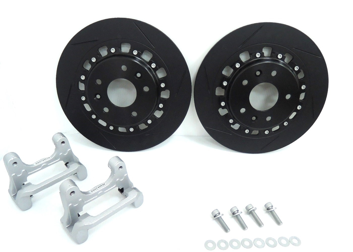 CEIKA 2-Piece Oversized Rear Disc/Rotor Upgrade Kit for Volkswagen Golf Mk6 Variant (09~13)