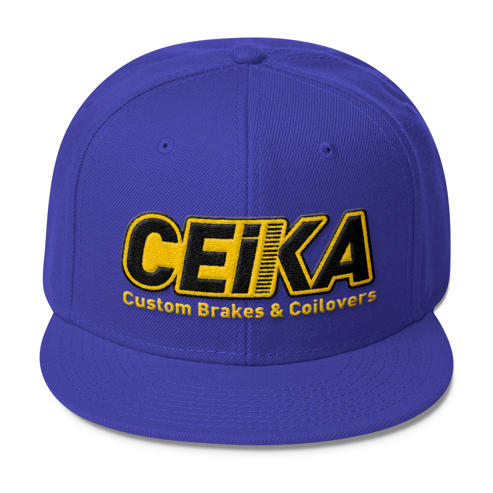CEIKA by Otto ウールブレンドスナップバック ゴールドロゴ