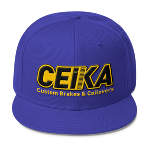 CEIKA by Otto ウールブレンドスナップバック ゴールドロゴ