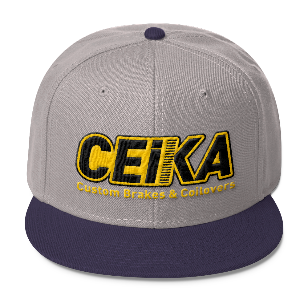 CEIKA by Otto ウールブレンドスナップバック ゴールドロゴ