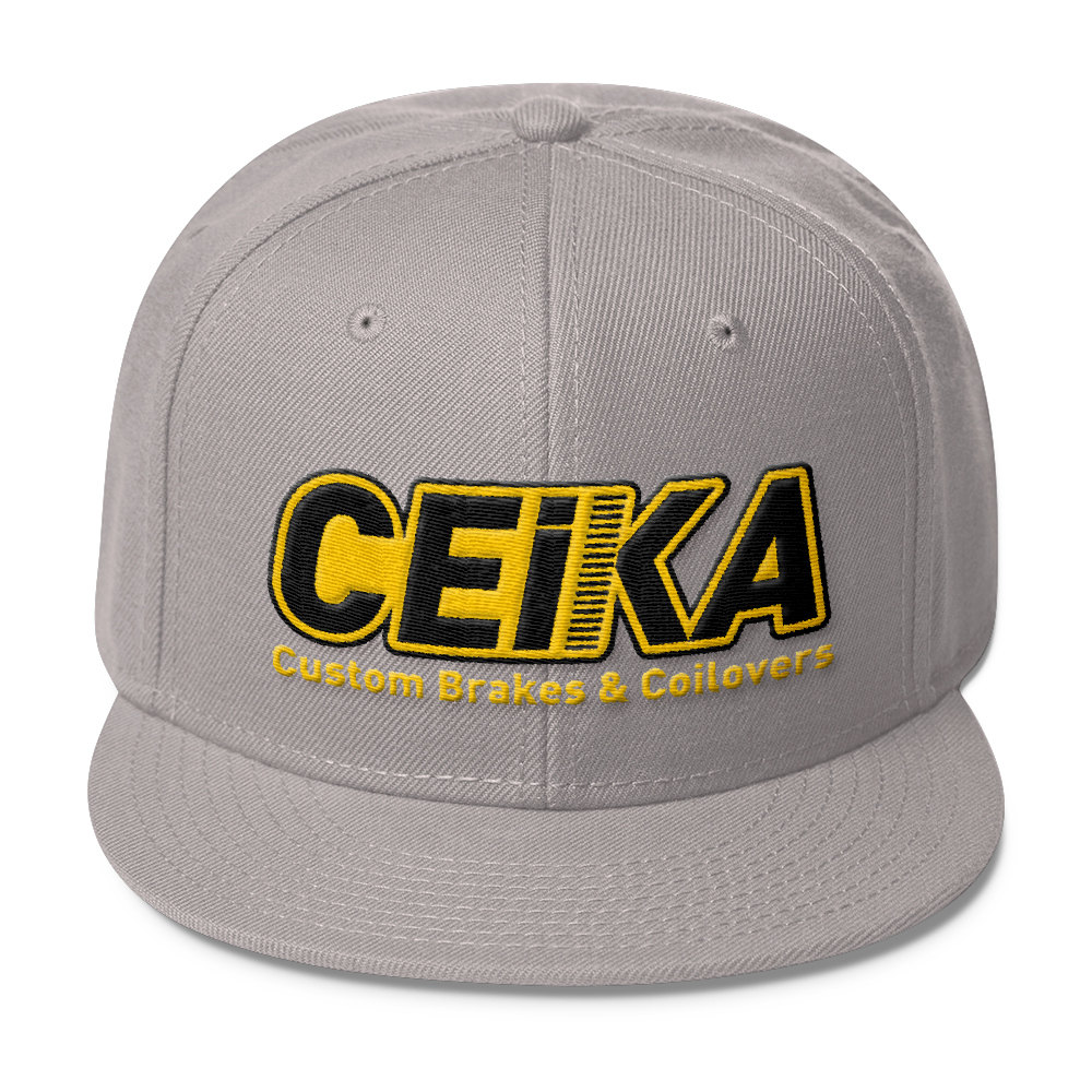 CEIKA by Otto ウールブレンドスナップバック ゴールドロゴ