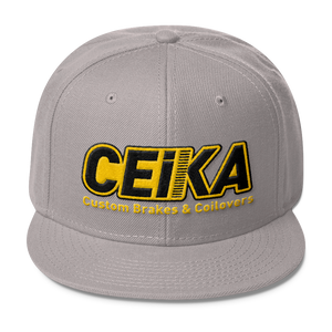CEIKA by Otto ウールブレンドスナップバック ゴールドロゴ